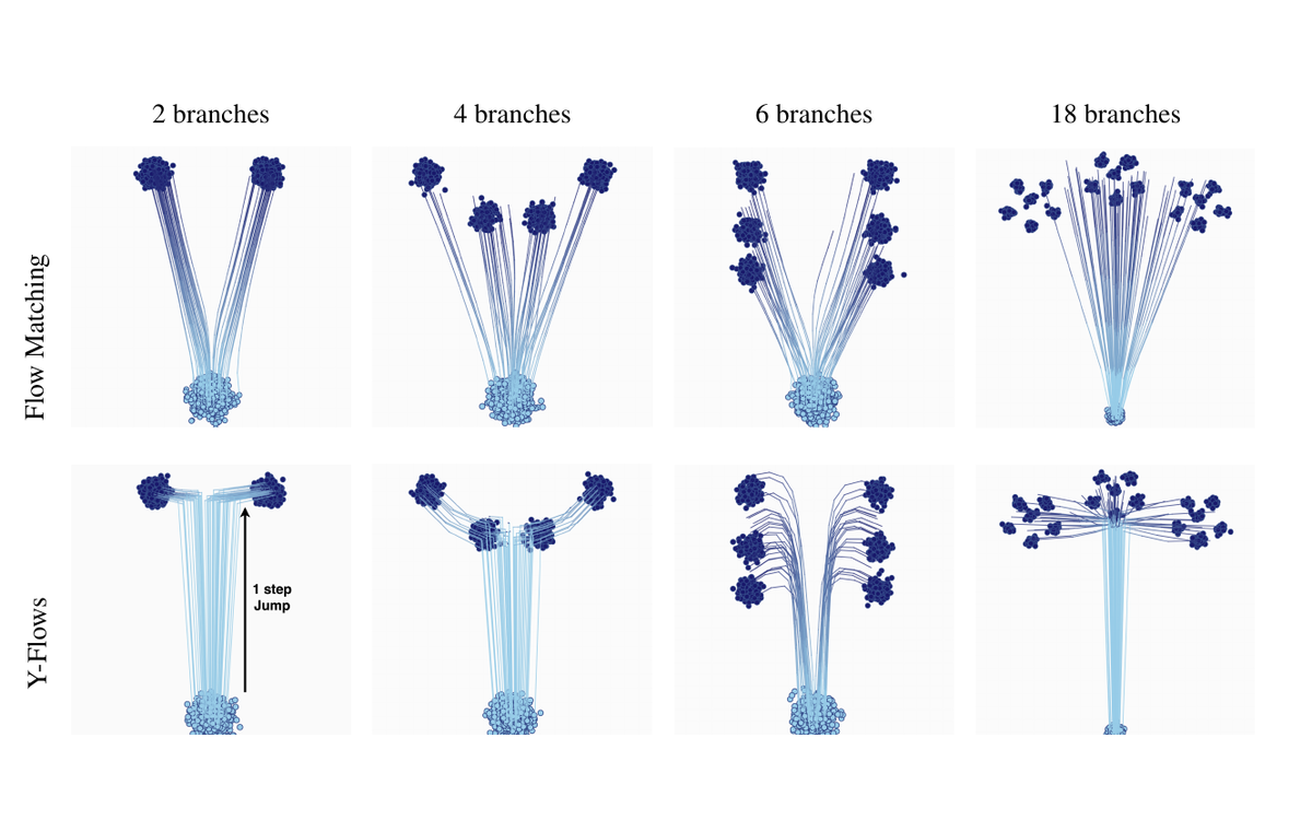 Y-shaped generative flows preview